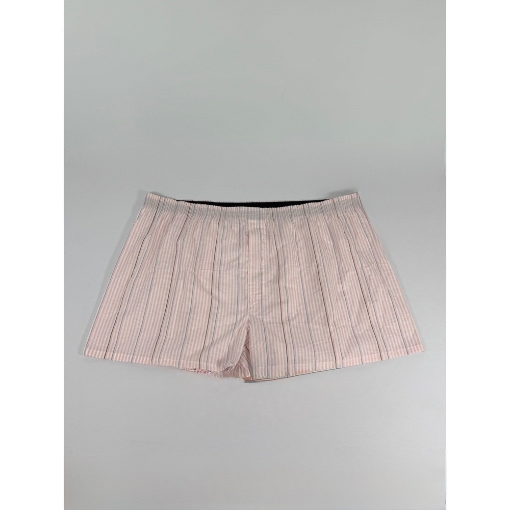 George Mens 3XL Pink Blue Striped Boxer Shorts Cotton Blend MG22S6P04